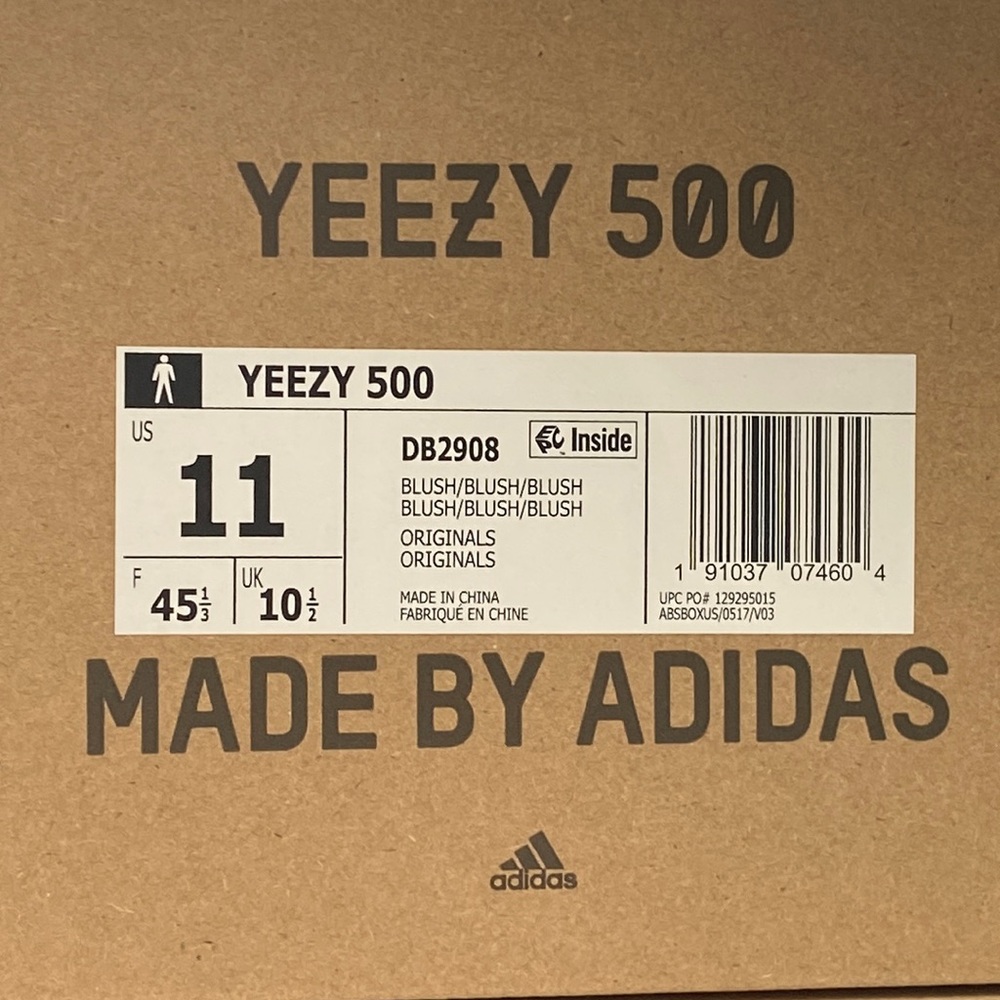 Yeezy 500 Blush Mens Size 11 - NEVER WORN